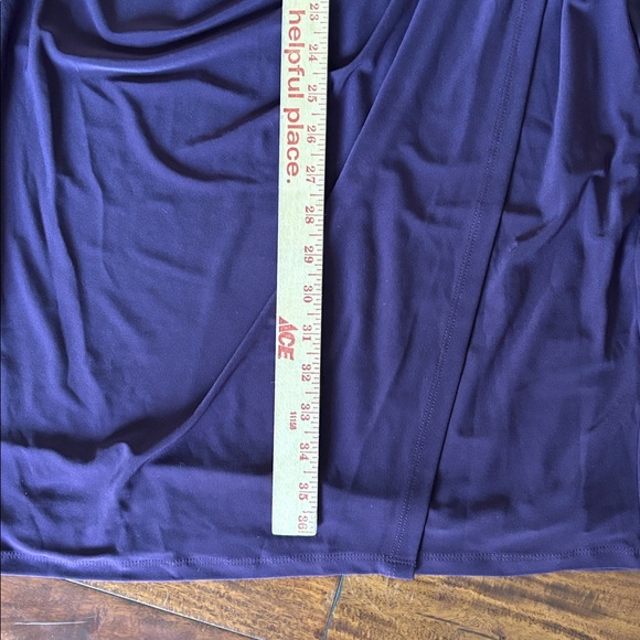 Ralph Lauren | Deep Purple Lace Long Sleeve Dress with bell sleeves - Picture 12 of 14